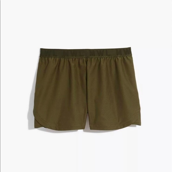 MADEWELL MWL always pull on shorts in green size large - Picture 3 of 6